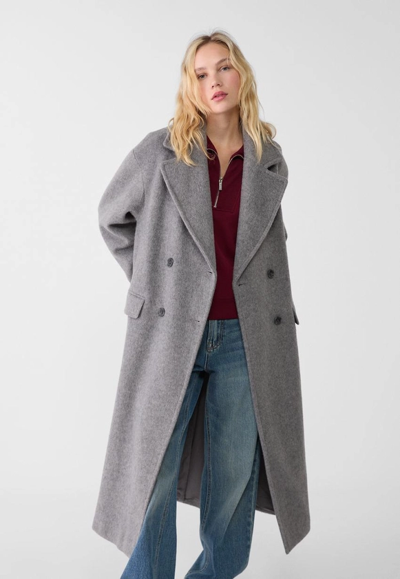 Manteau long deux boutons