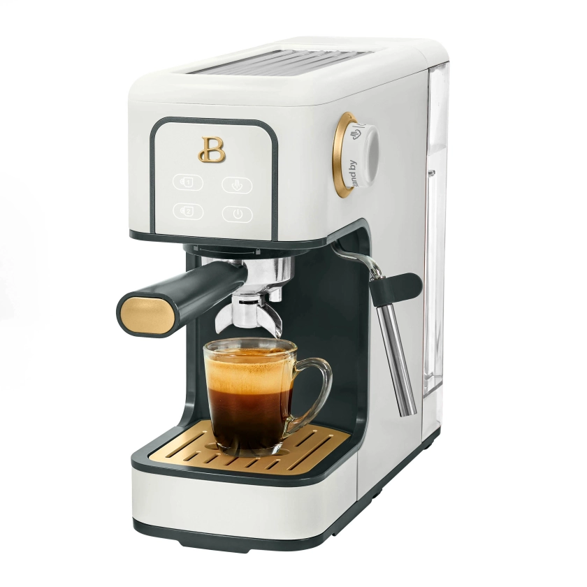 Beautiful Slim Espresso Maker with 20-Bar Pressure, White Icing by Drew Barrymore - Walmart.com