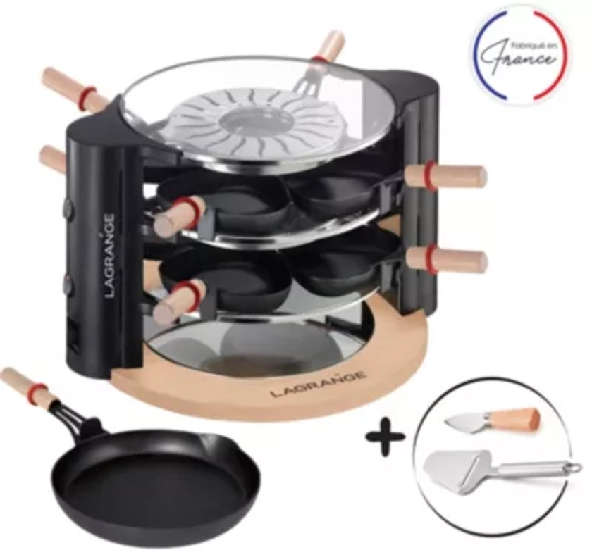 Raclette LAGRANGE evolution + accessoires à fromage | Boulanger