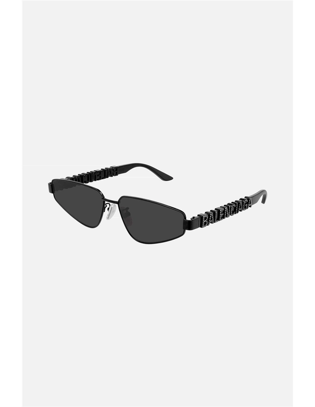 Balenciaga metal sunglasses with Swarovski logo