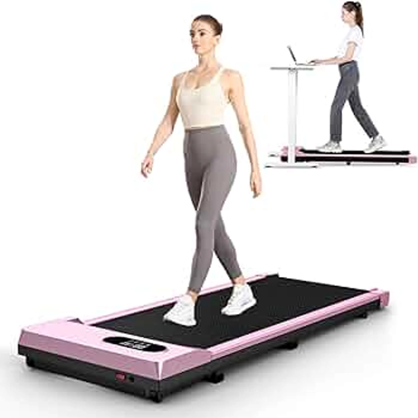 Walking Pad, 5MPH Under Desk Portable Treadmill for Home & Office, 38.5"×15.2" Running Belt, Quiet<45dB, Remote Control, 300 LBS Capacity