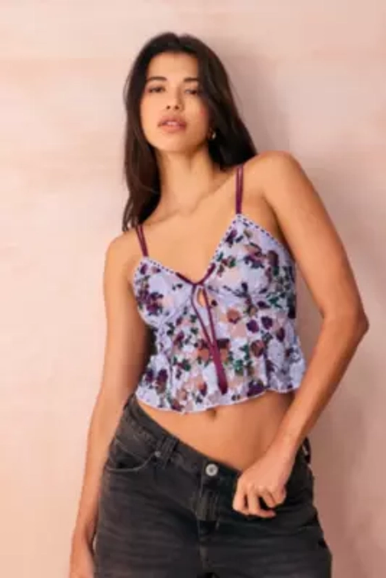 Out From Under Mindy Floral Lace Cami