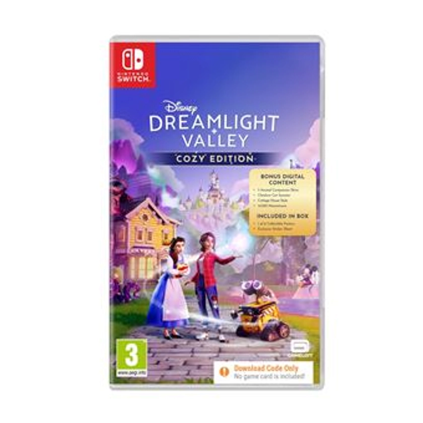 Disney Dreamlight Valley Cozy Edition Code in a box Nintendo Switch : Code de téléchargement uniquement. Ne contient pas de carte de jeu !