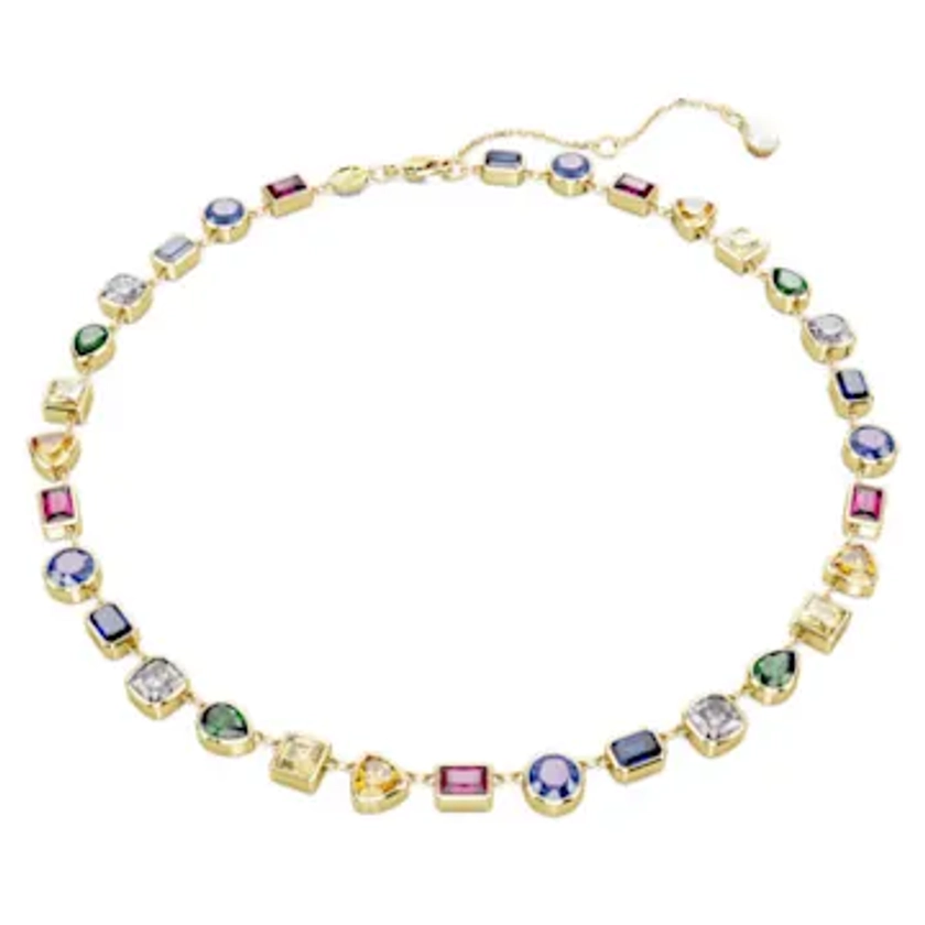 Collier Tennis Imber, Tailles variées, Multicolore, Placage de ton or par SWAROVSKI