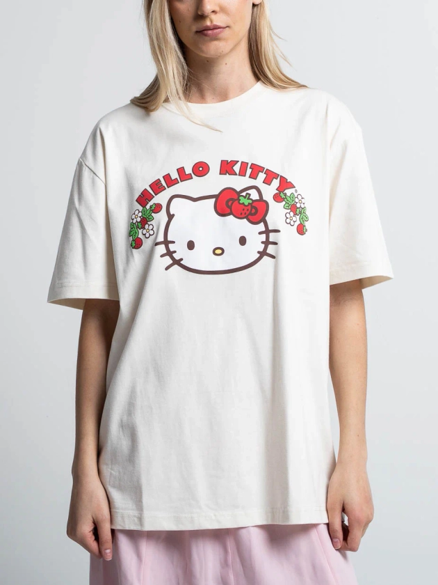 Sanrio Hello Kitty Strawberries Puff Print Tee | Official Apparel & Accessories | Dumbgood™