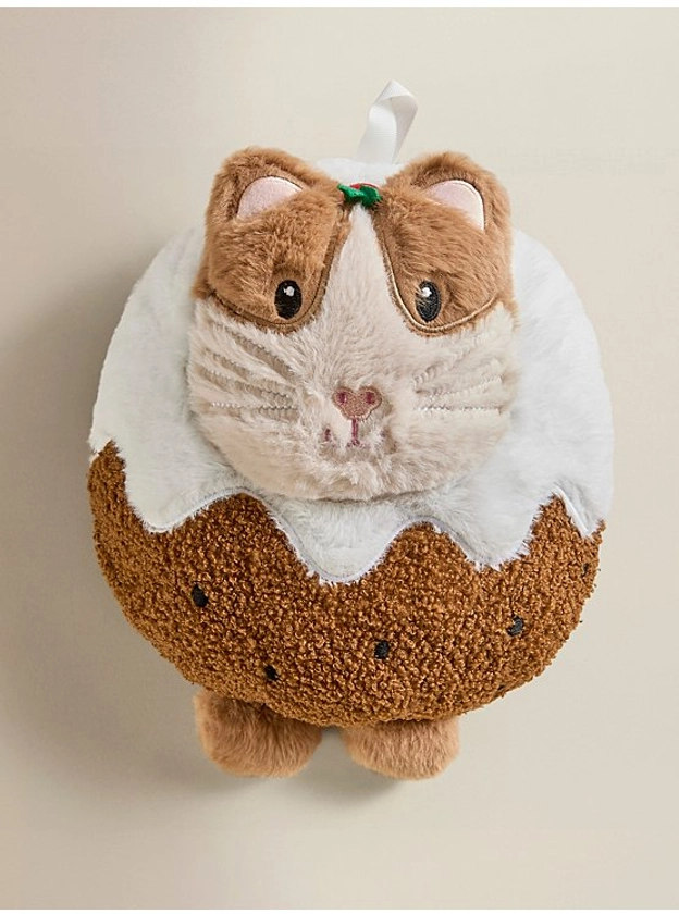 Christmas Pudding Guinea Pig Hot Water Bottle