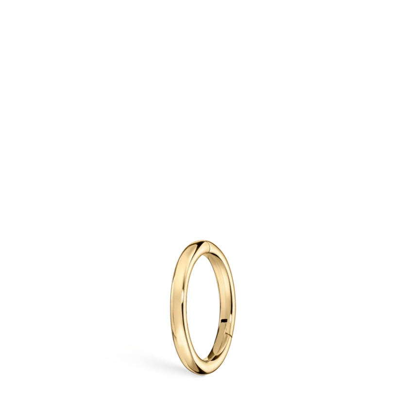 Plain Gold Hoop Earring