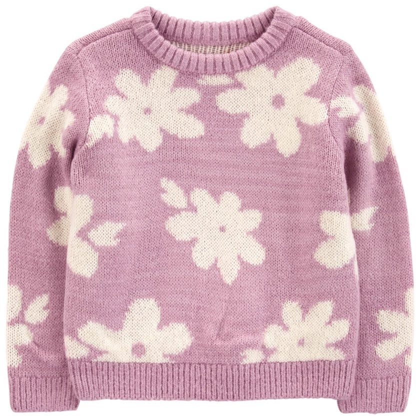 Pink Baby Floral Mohair-Like Sweatshirt | Carter’s Oshkosh Canada