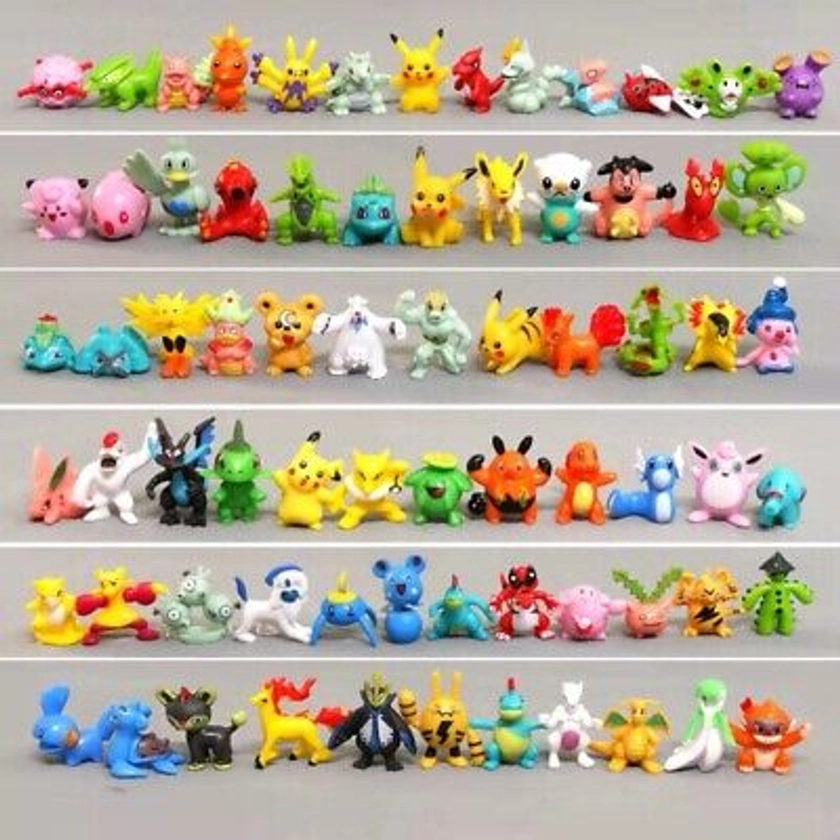 24Pcs Pokémon Action Figures Random Set Monsters Battle Pocket Toys For Children | eBay