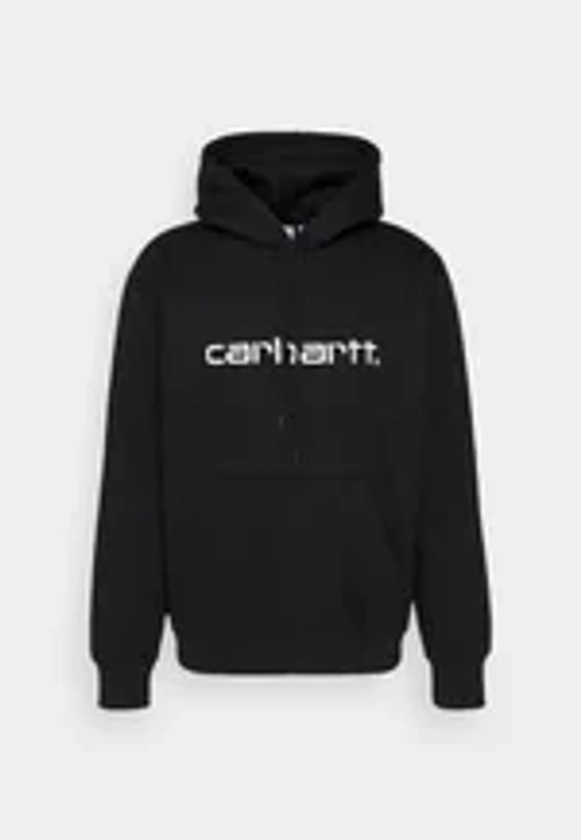 Carhartt WIP HOODED - Sweat à capuche - black/white/noir - ZALANDO.FR