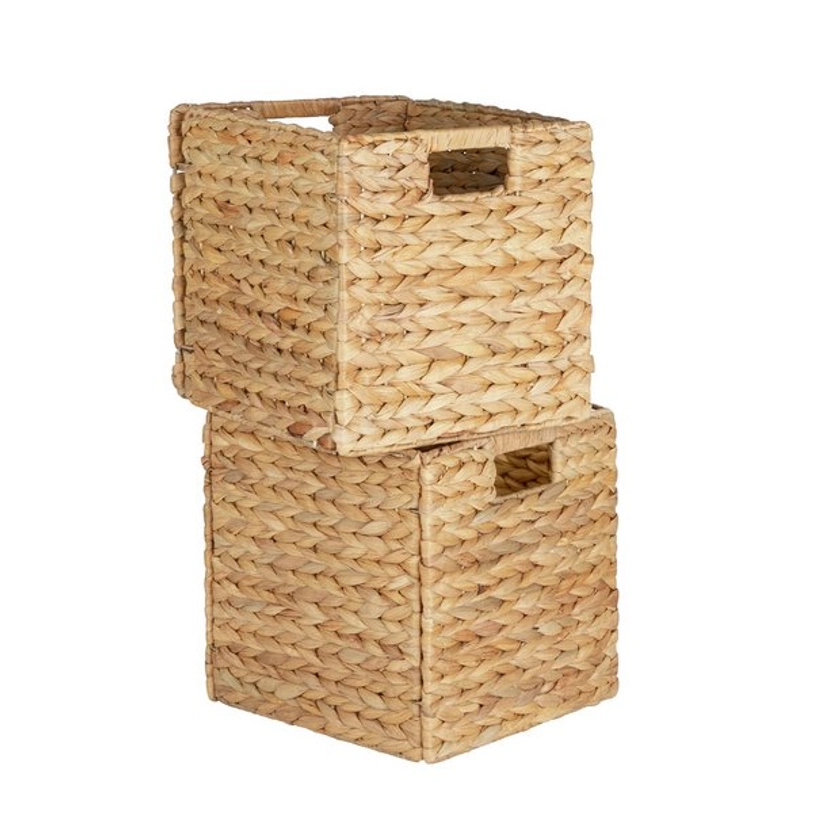 Buy Habitat Set of 2 Hyacinth Square Basket | Cube storage boxes | Argos