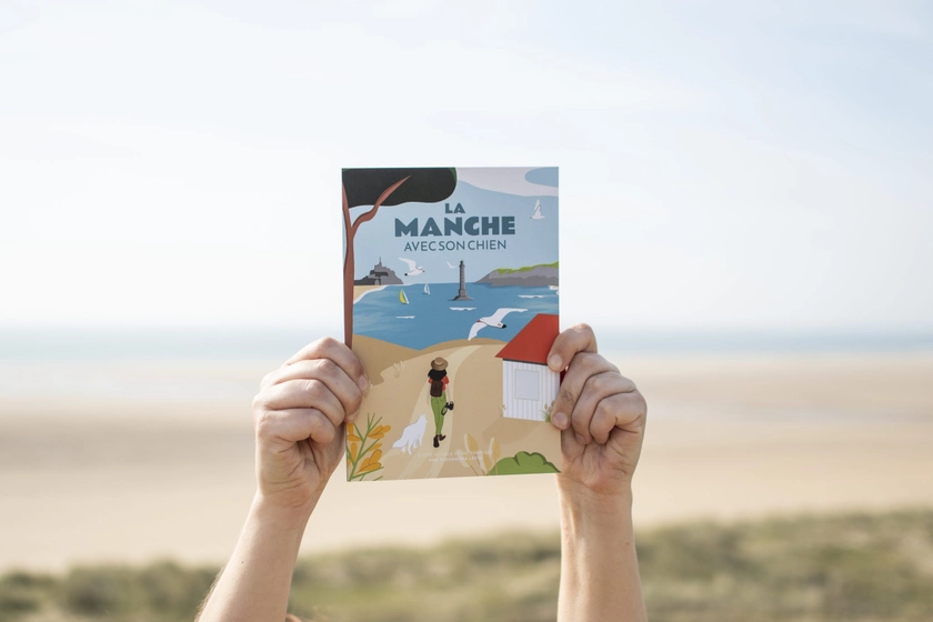 Livre Découvrir la Manche avec son chien - Format Papier - Canitourisme Normandie