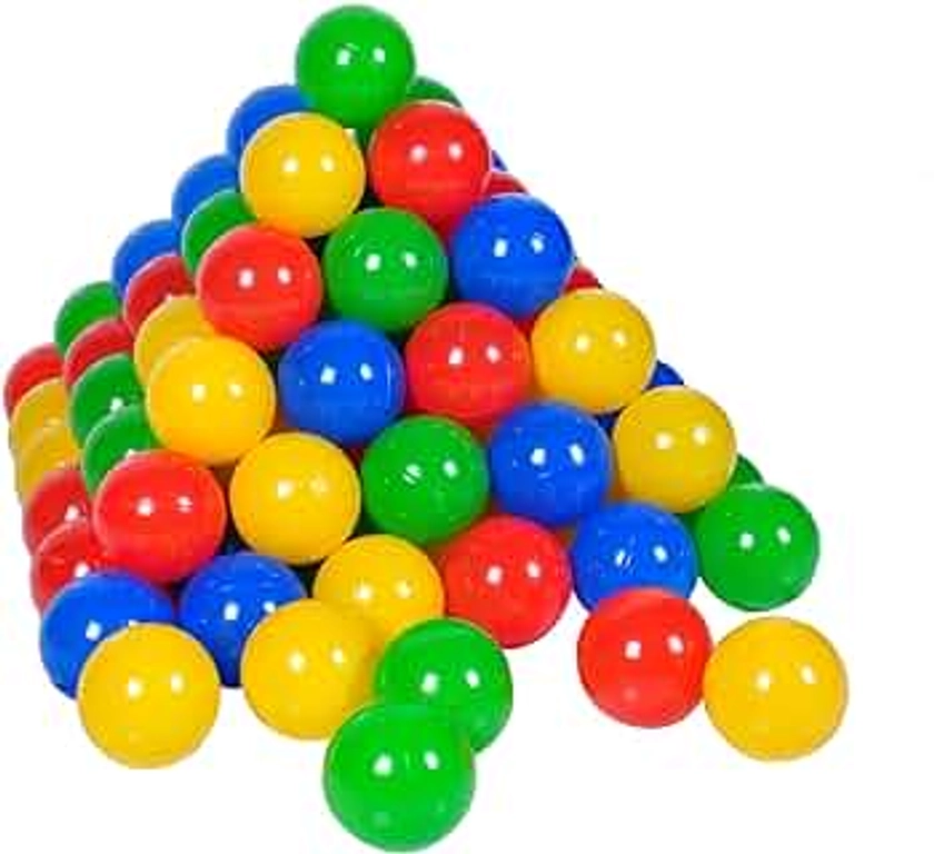 KNORRTOYS.COM- Lot d'environ Ø 6 cm-100 balles/Colorful, 56730, Multicolore