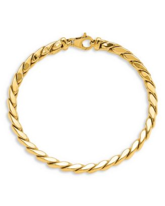 Bloomingdale's Fine Collection Men's 14K Yellow Gold Polished Fancy Link Chain Bracelet - Exclusive | Bloomingdale's Sale Jewelry & Accessories Fine Jewelry