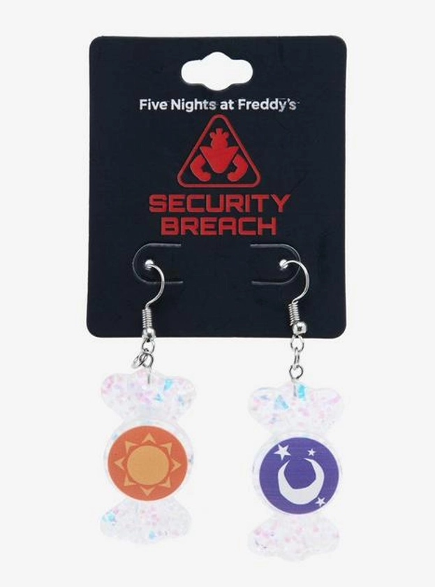 Five Nights At Freddy's: Security Breach Sun & Moon Mismatch Earrings | Hot Topic