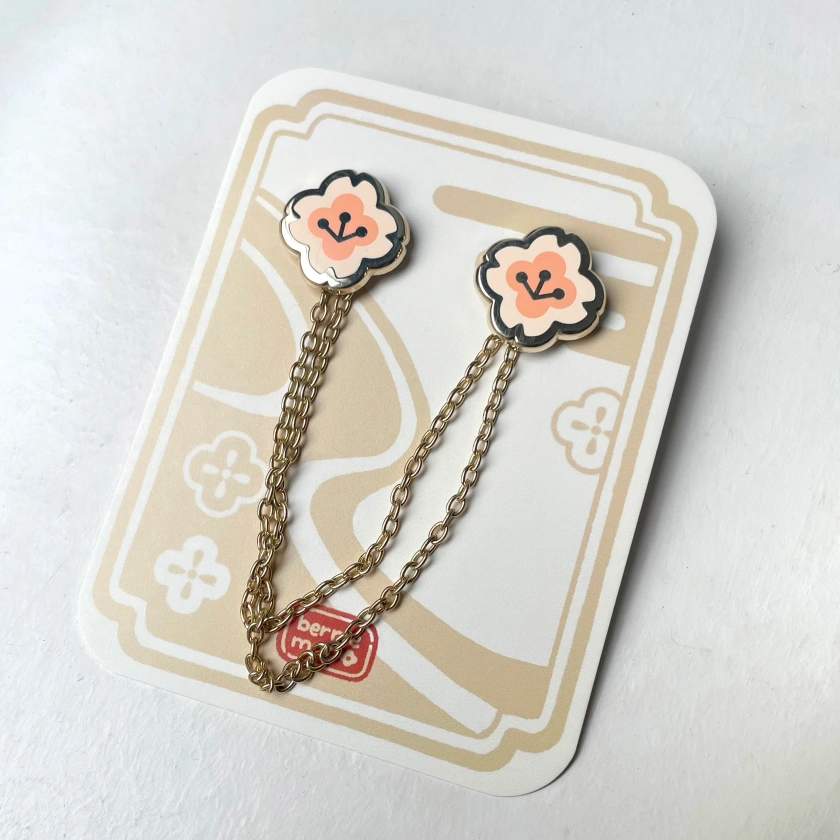 Cherry Blossoms - Collar Pins