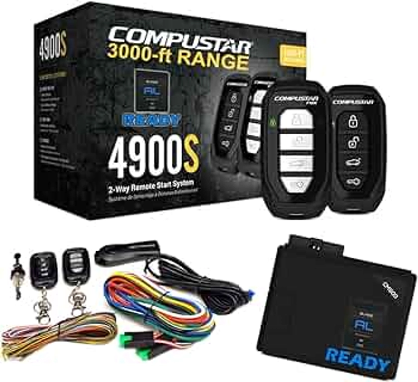 Compustar CS4900-S (4900S) 2-Way Remote Start and Keyless Entry System with 3000-ft Range