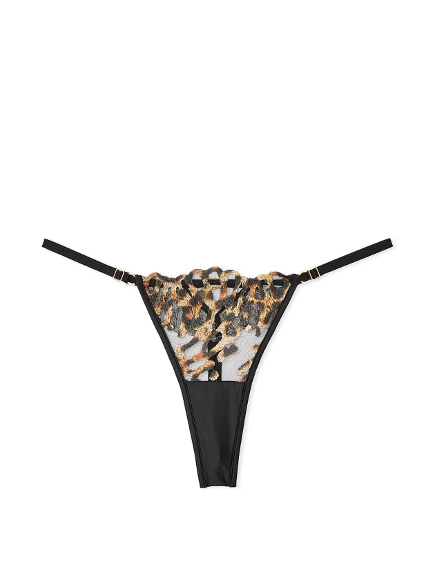 Kopen Verstelbare string met luipaardborduursel – Bestel Slips online 1124953700 – Victoria's Secret 