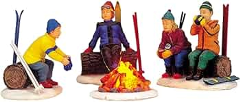 Lemax Christmas - Skiers Campfire (04468) - Set of 4