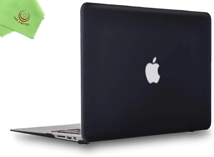 UESWILL Smooth Touch Matte Hard Shell Case Cover Compatible with 2010-2017 MacBook Air 13 inch (Model A1466/A1369), Black : Amazon.co.uk: Computers & Accessories