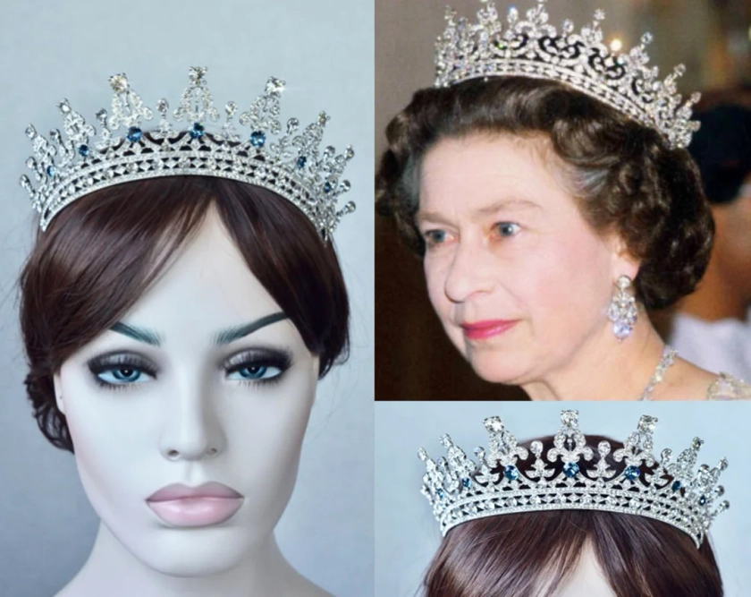 130 Sold Good-silver/gold/rose Gold Royalty Replica girls of Great Britain & Ireland Crystal Tiara Bridal, Hair Accessory sparkle-3282 - Etsy UK