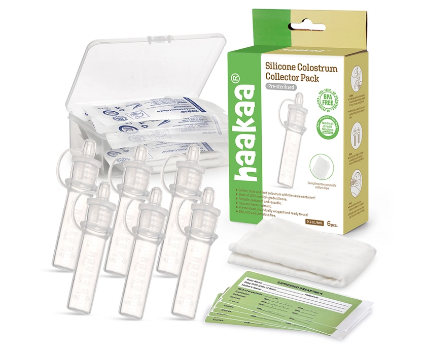 Haakaa Silicone Colostrum Collector Set Pre Sterilised - 6pk