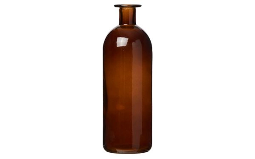 Vase Glass bottle 7x7x20,5 cm Brun
