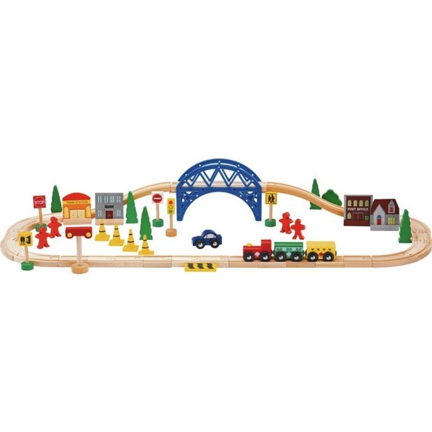 Buy Chad Valley Wooden Train Set - 60 Piece | Toy trains | Argos