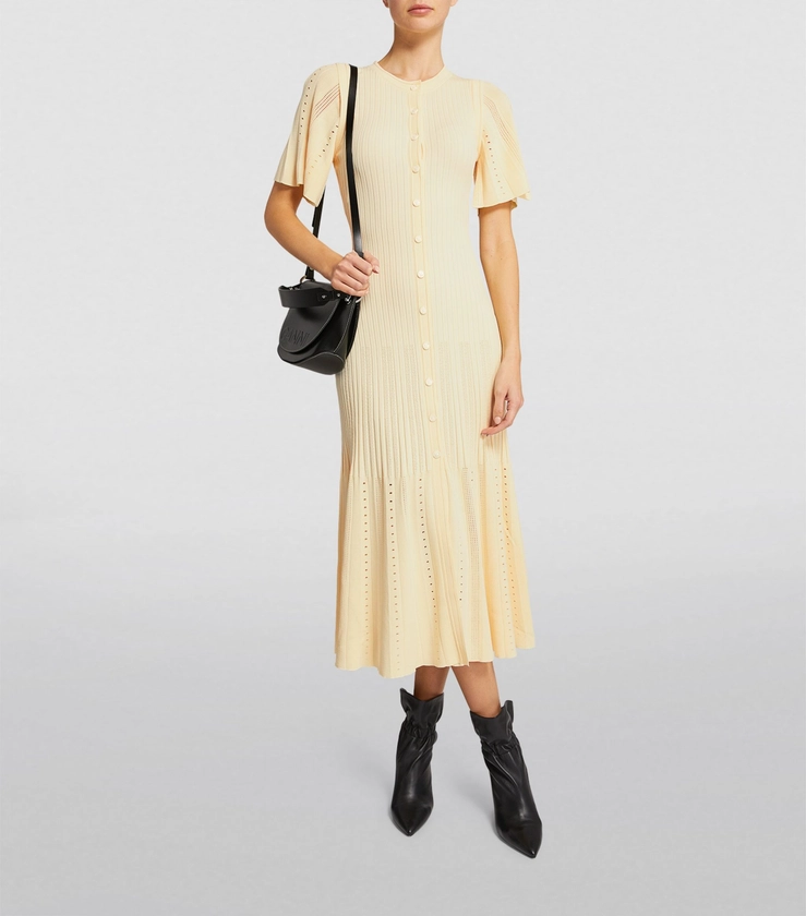 SANDRO Ribbed Midi Dress | Harrods US