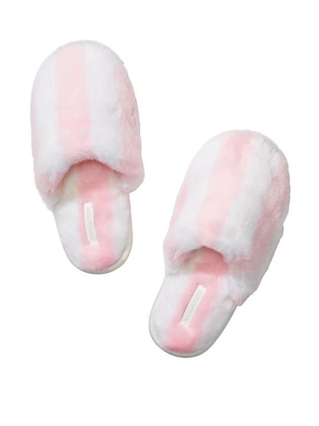 Buy Closed-Toe Faux Fur Slipper - Order Slippers online 5000008198 - Victoria's Secret US