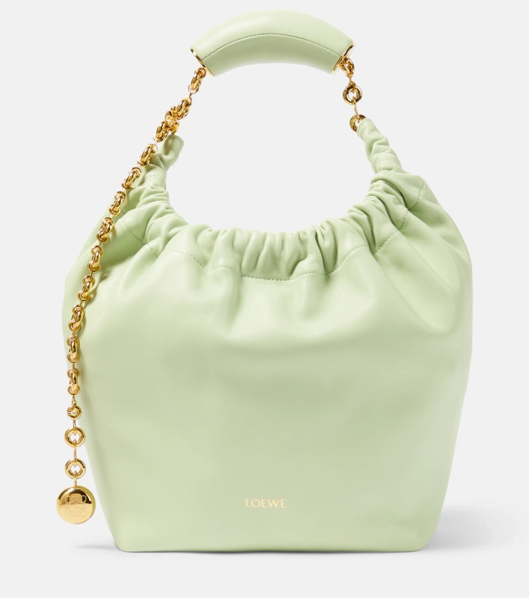 Sac Squeeze Small en cuir en vert – Loewe | Mytheresa