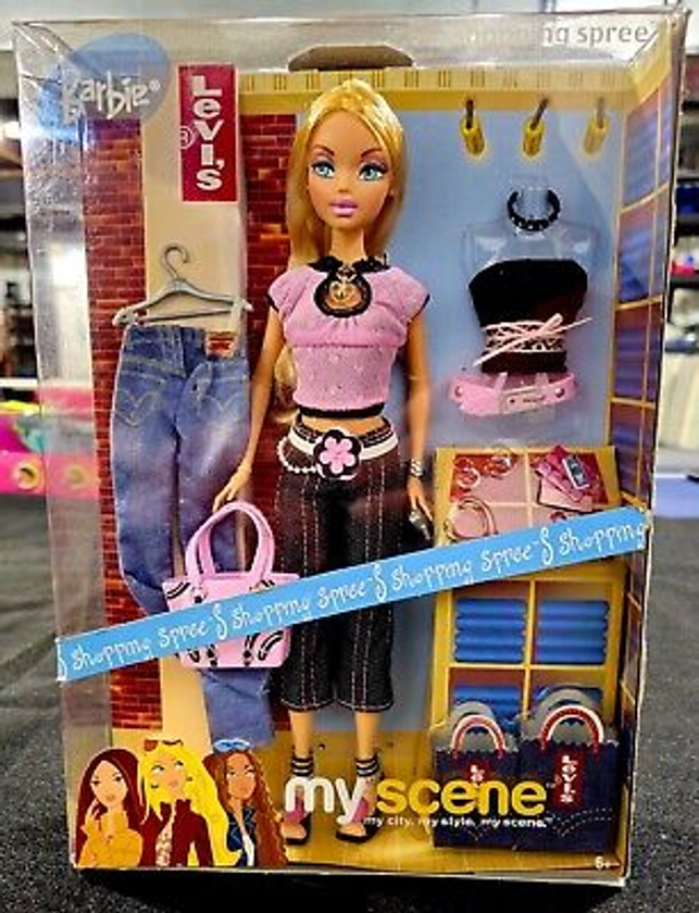 2004 Mattel My Scene Shopping Spree Barbie Levis Rare #C1246 - NRFB