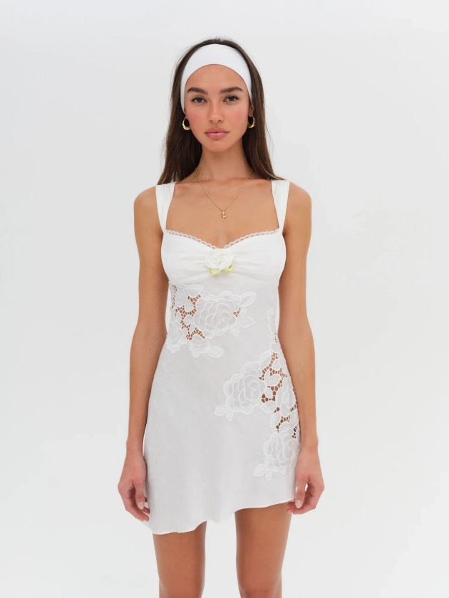 Claudia Mini Dress — White