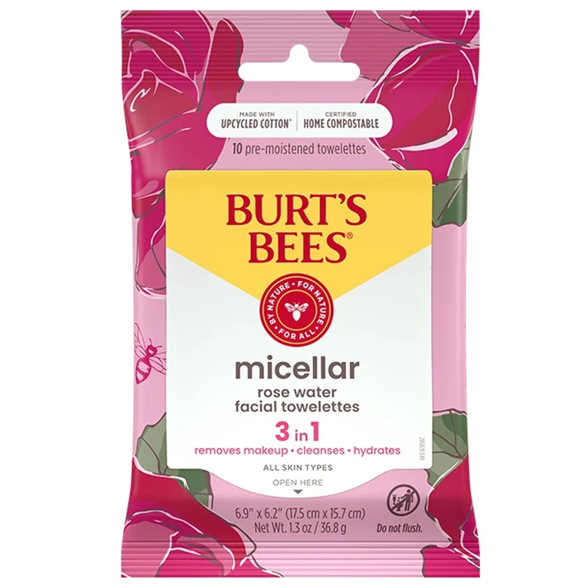 Micellar Makeup Removing Towelettes with Rose Water