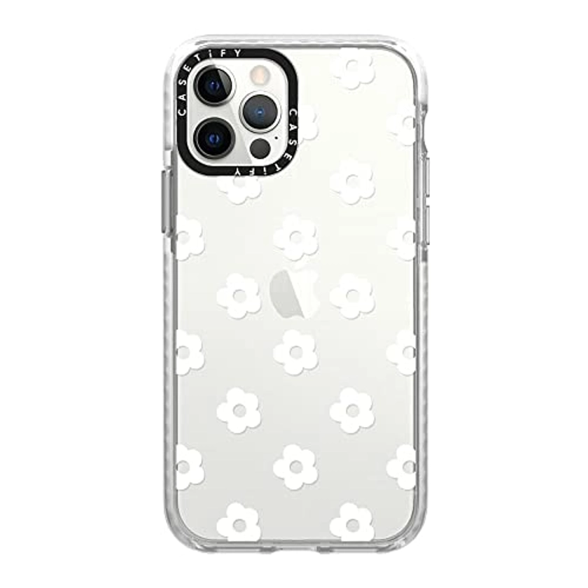 Amazon.com: CASETiFY Impact Case for iPhone 12/12 Pro - Ditsy Daisies - White - Clear Frost : Cell Phones & Accessories