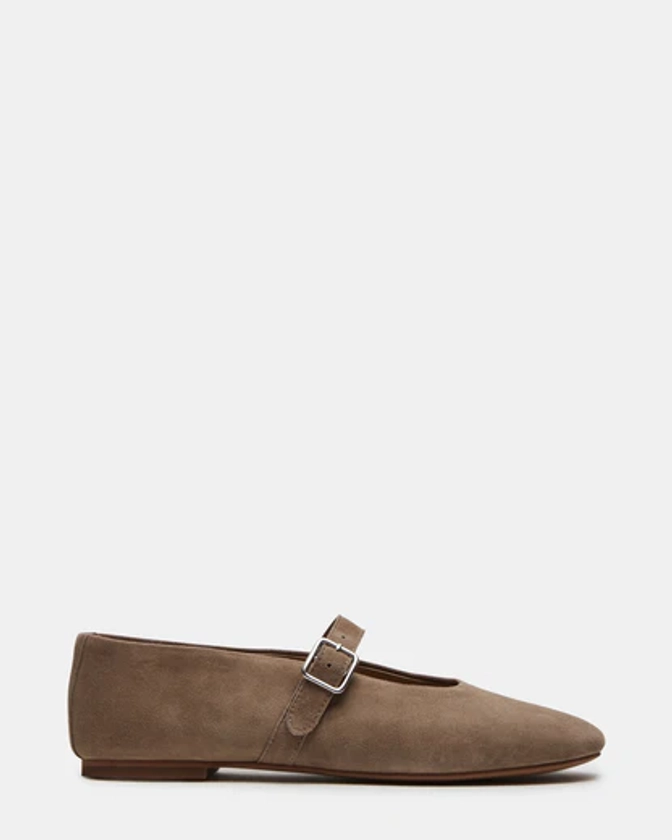 DREAMING Taupe Suede Mary Jane | Women's Flats