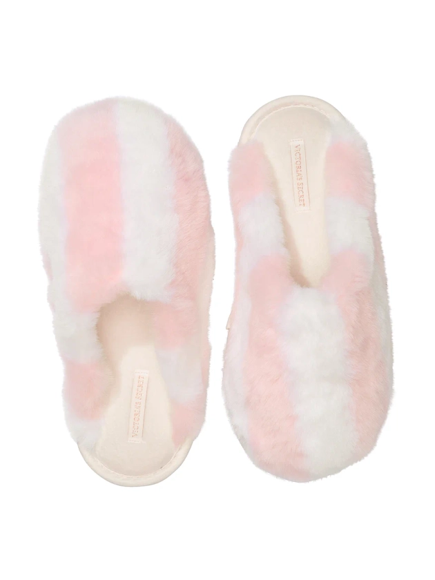 Acheter Chaussons en fausse fourrure à bout fermé – Commander ds chaussons en ligne 5000008198 – Victoria's Secret 