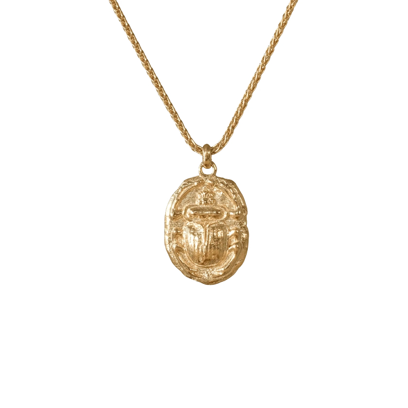Ancient Scarab Talisman Necklace