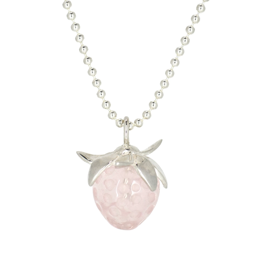 [2nd restock] pink strawberry necklace - 하이메