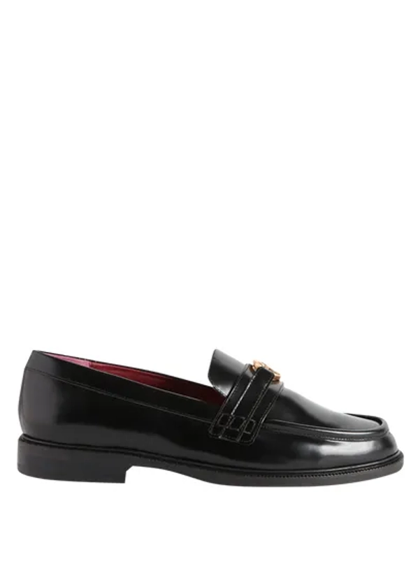 MOCASSINS VERNIS EN CUIR NOIR CLAUDIE PIERLOT - FEMME | Place des Tendances