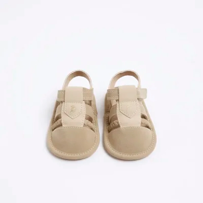 Baby tan gladiator sandals