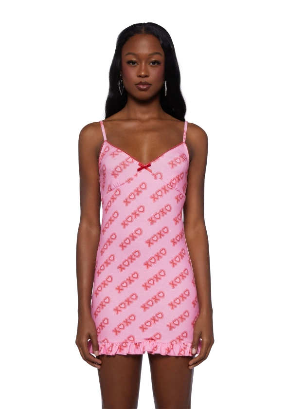 Sugar Thrillz Jersey Mini Dress- Pink