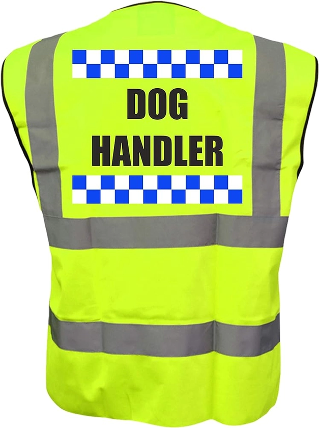 Sillitoe Dog Handler, Dog Walking Yellow Hi Vis Viz Safety Vest Waistcoat For Humans Reflective High Visibility, Dog Walker, EN471 BS, 5XL : Amazon.co.uk: DIY & Tools