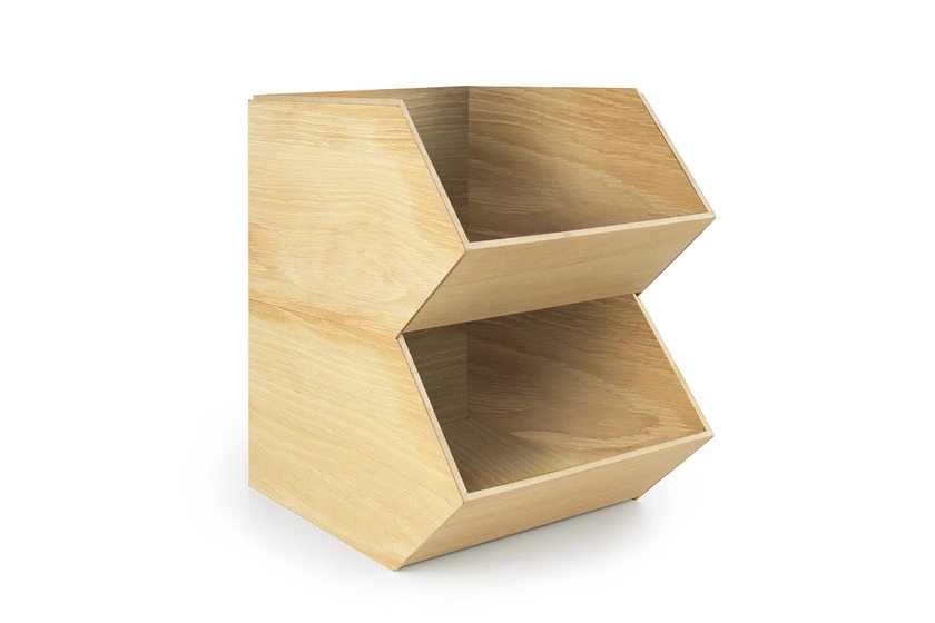 Skippy Wooden Stacking Storage Bin | Futon Company