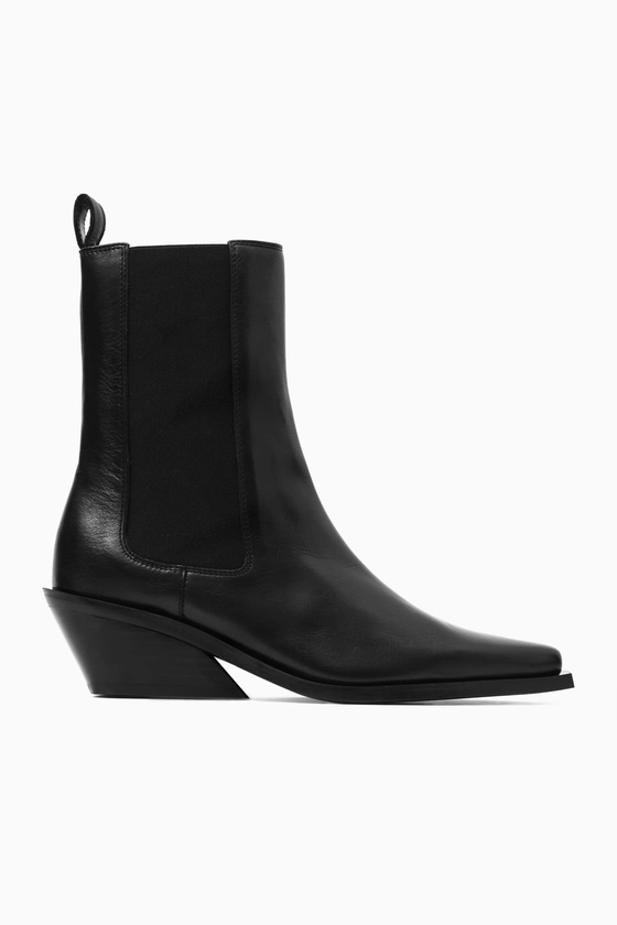 LEATHER COWBOY CHELSEA BOOTS