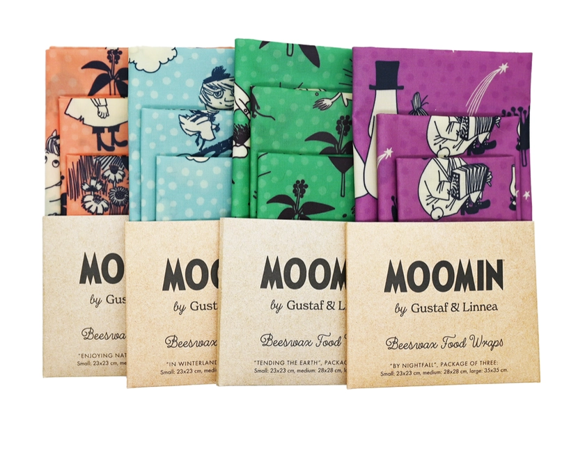 Mysbod.com - The shop for you who love Moomin! - Moomin Beeswax Cloths 3-Pack - Choose between different motifs!