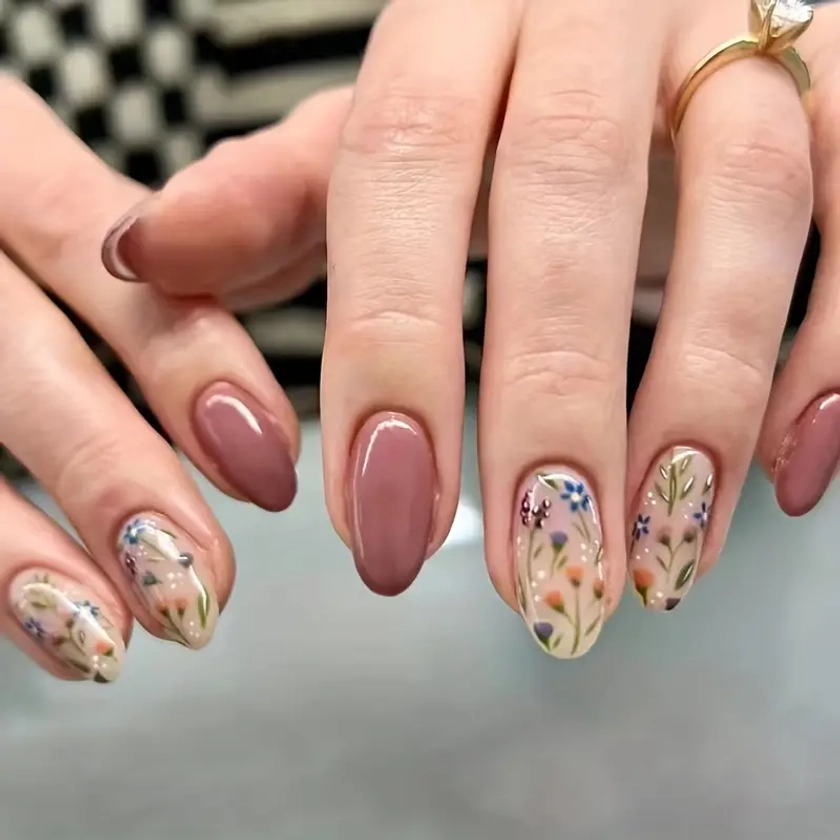 Chic shaped Press Nails Cute - Temu