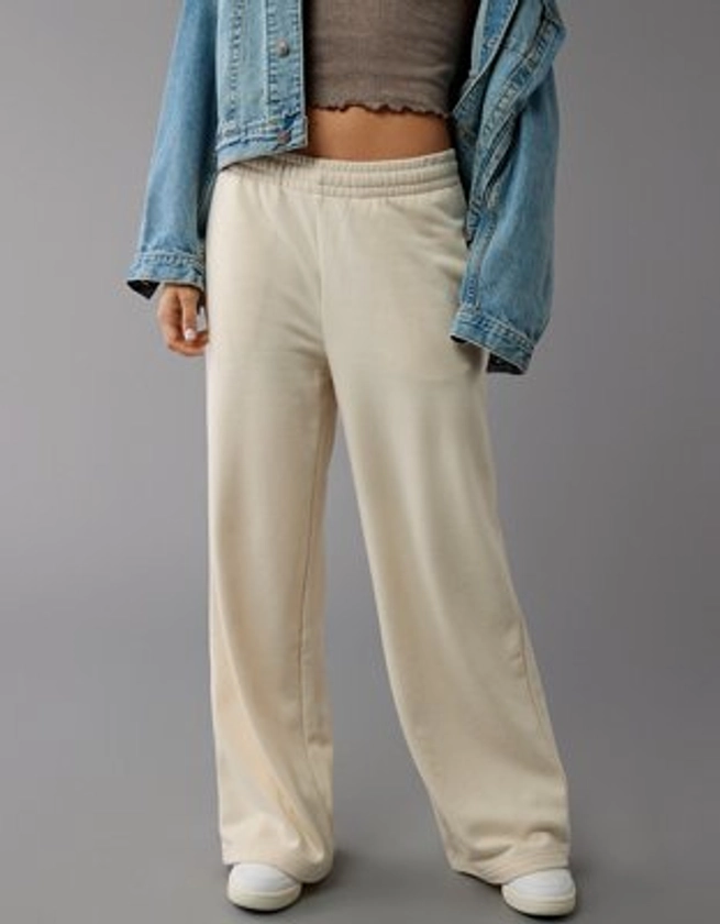 AE Knit Baggy Wide-Leg Sweatpant