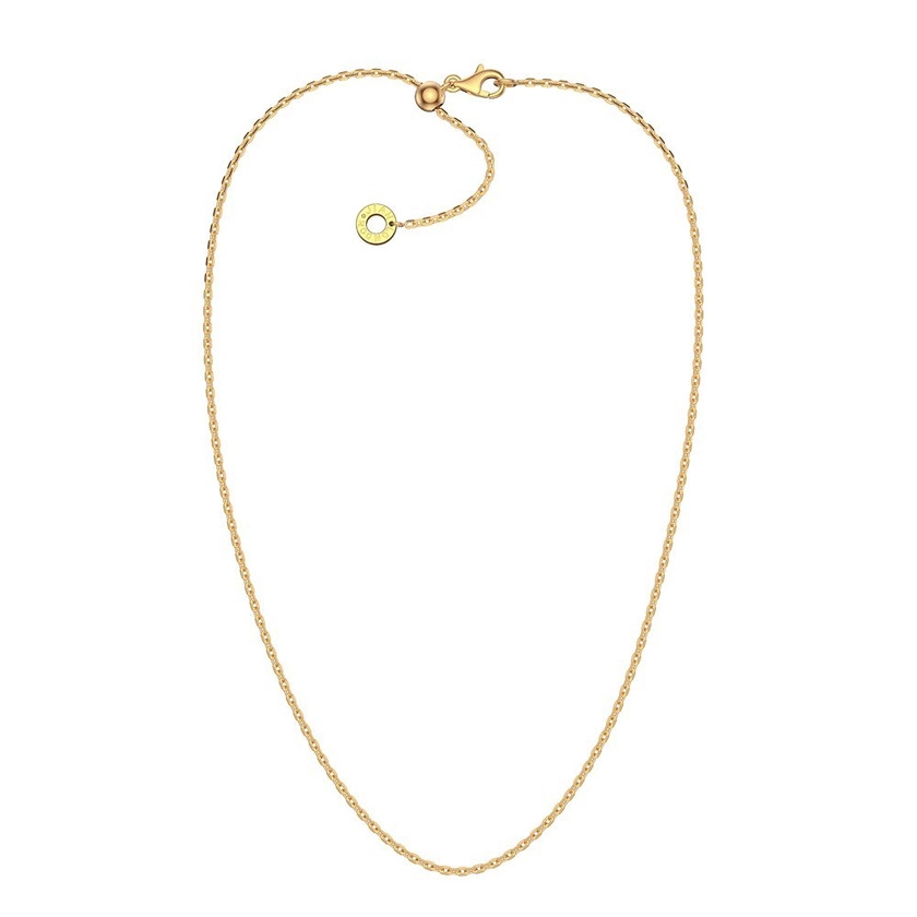 Adjustable Diamond Cut 18ct Gold Vermeil Belcher Chain 24 Inch by Jian London