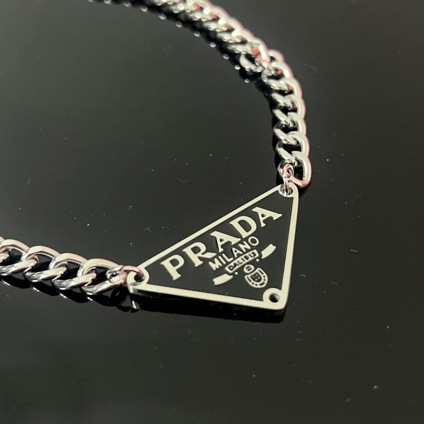 VINTAGE Repurposed Triangle Necklace